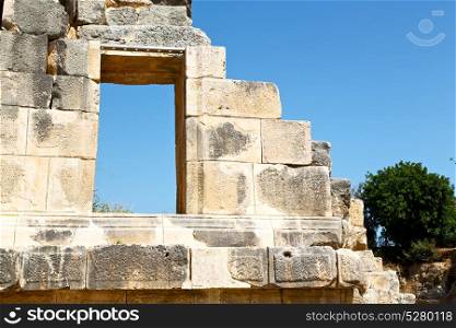 myra in turkey europe old roman necropolis and indigenous tomb stone