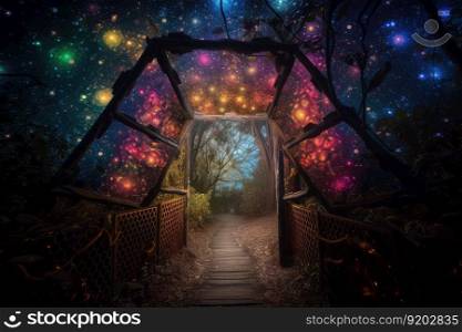 Mystery paranormal dark gate to the dream of eternity soul. distinct generative AI image.. Mystery paranormal dark gate to the dream of eternity soul