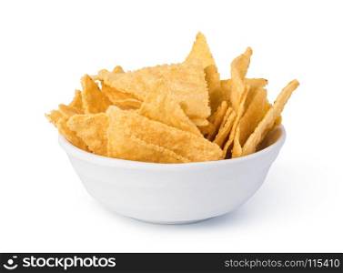 nachos chips. nachos chips on white background