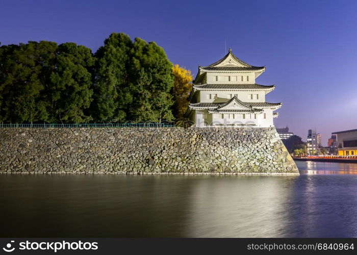 Nagoya Castle, Japan at night