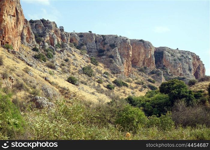 Nahal Amud ravine in Israel