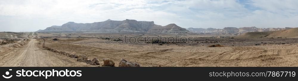 Nahal Zin valley in Negev desert in Israel