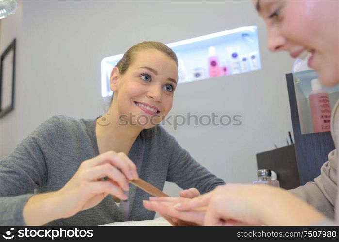 nail care in salon