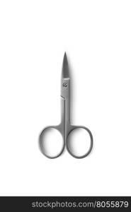 Nail scissors isolated on white background. With clipping path