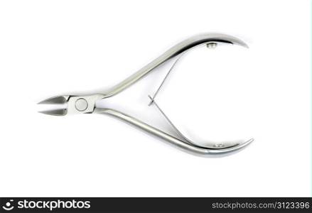 nail tongs on a white background