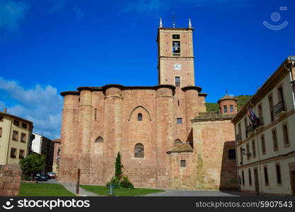 Najera Plaza Mayor The way of Saint James in La Rioja of Spain