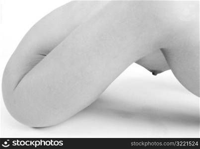 Naked Woman in Yoga Position