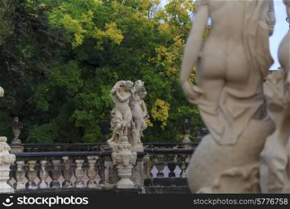Naked women statues Zwinger palace in Dresden, Germany&#xA;