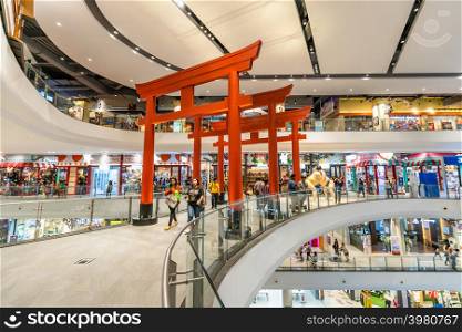 NAKHON RATCHASIMA, THAILAND- NOVEMBER 3, 2018: Terminal 21, famous shopping mall in Nakhon Ratchasima, Thailand