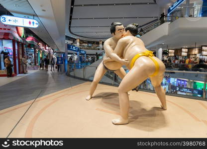 NAKHON RATCHASIMA, THAILAND- NOVEMBER 3, 2018: Terminal 21, famous shopping mall in Nakhon Ratchasima, Thailand