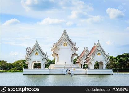 NAKHONNAYO, THAILAND: Tabernacle on a lake in Srinakharinwirot University on August 10,2013 in Nakhonnayo. Tabernacle for Buddha ceremony.