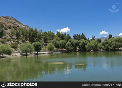 Nako Lake a high altitude lake, Kinnaur district , Himachal Pradesh, India