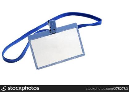 Name tag. It is isolated on a white background