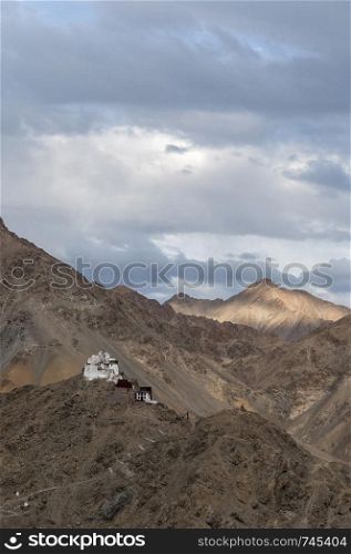 Namgyal Tsemo Monastery, Leh, Jammu and Kashmir, India.. Namgyal Tsemo Monastery, Leh, Jammu and Kashmir, India