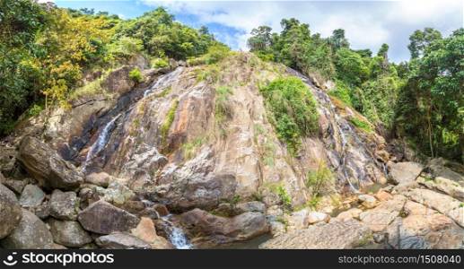 Namuang waterfall on Koh Samui island, Thailand in a summer day