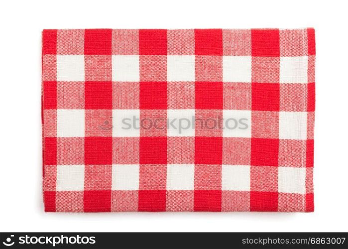 napkin isolated on white background