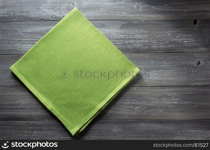 napkin on wooden background