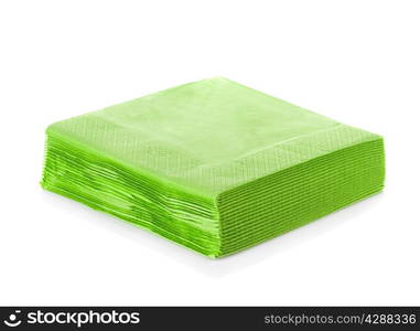 Napkins isolated on white background