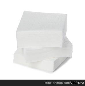 Napkins isolated on white background