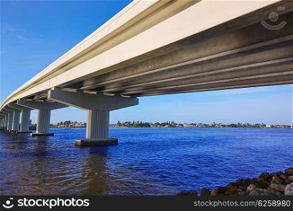 Naples Florida Marco Island bridge view in Florida USA