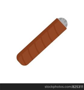 Narcotic cigar of cuba icon. Flat illustration of narcotic cigar of cuba vector icon for web design. Narcotic cigar of cuba icon, flat style