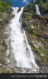 Nardis waterfall in Val di Genova, Trentino, Italy