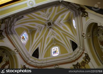 Nardo, historic city in Lecce province, Apulia, Italy. Interior of San Giuseppe church