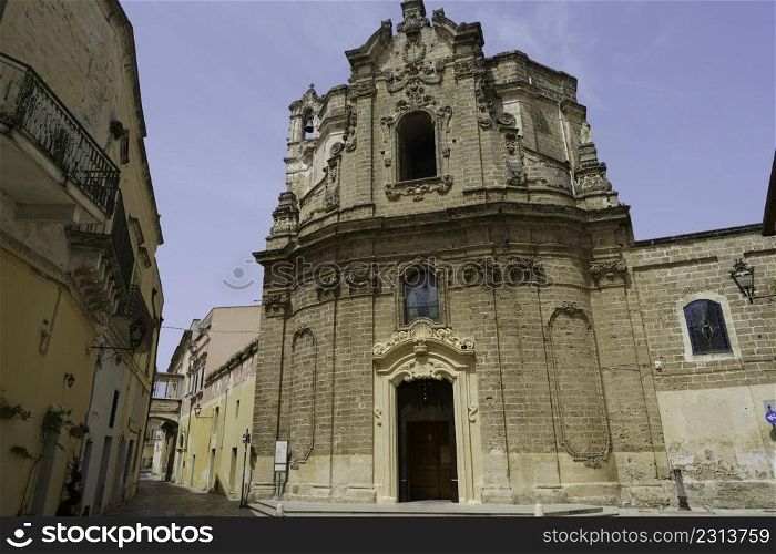 Nardo, historic city in Lecce province, Apulia, Italy. San Giuseppe church