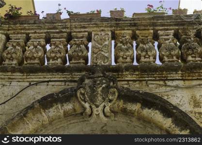 Nardo, historic city in Lecce province, Apulia, Italy. Typical building