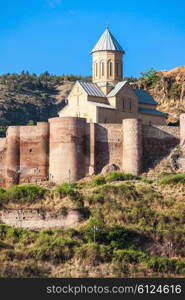 Narikala is an ancient fortress overlooking Tbilisi, the capital of Georgia, and the Kura River