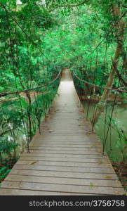 Narrow foot bridge