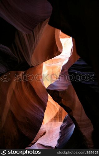 Narrow gorge in beautiful colors