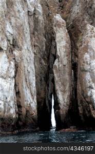 Narrow slot on Kicker Rock, San Cristobal Island, Galapagos Islands, Ecuador