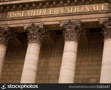 National Asssembly Parliament Buildings in Paris France