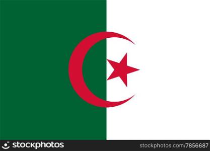 National flag of People&#39;s Democratic Republic of Algeria