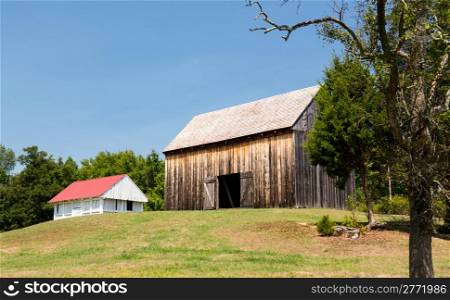 National Historic site Barns at home of Thomas Stone