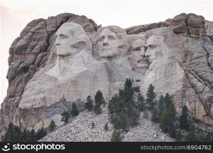 National Landmark rock carving Mount Rushmore South Dakota Black Hills