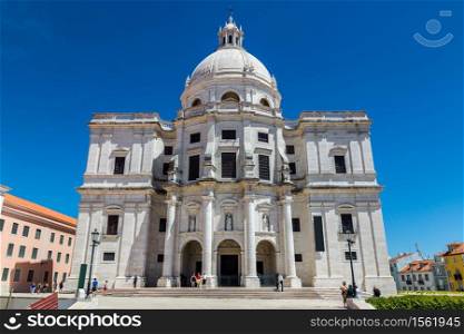 National Pantheon in Lisbon (Church of Santa Engracia) in a summer day on July in Lisbon, Portugal