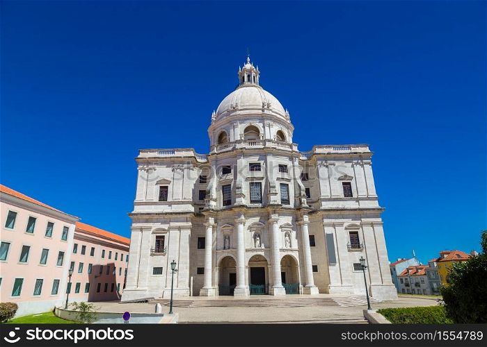 National Pantheon in Lisbon (Church of Santa Engracia) in a summer day in Lisbon, Portugal