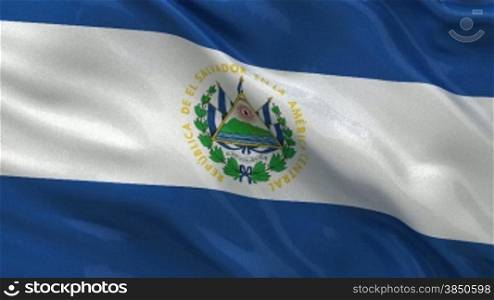Nationalflagge von El Salvador als Endlosschleife