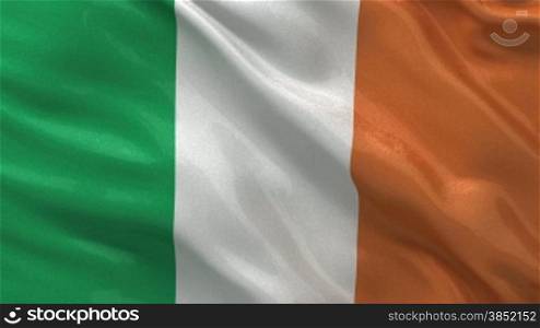 Nationalflagge von Irland als Endlosschleife