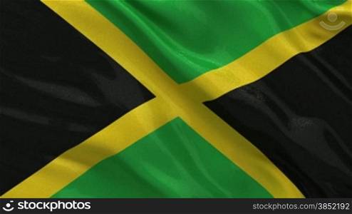 Nationalflagge von Jamaika als Endlosschleife