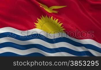 Nationalflagge von Kiribati als Endlosschleife