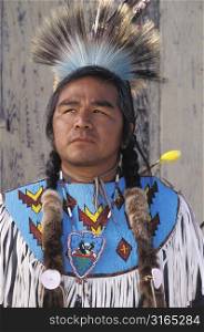 Native American Man in Traditional Dress
