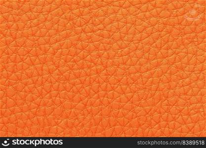 Natural, artificial orange leather texture background. Material for sport items, clothes, furnitre and interior design. ecological friendly leatherette.. Orange leather, leatherette texture background