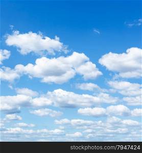 natural background - many little white clouds in summer blue sky