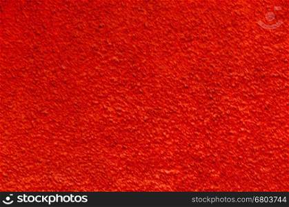 Natural background of plaster in red color, Lakatnik, Bulgaria