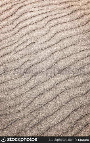 Natural background of sand in ripple wave pattern