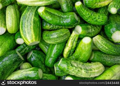 Natural background of the green cucumbers. Natural background of green cucumbers