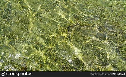 Natural background of transparent sea water